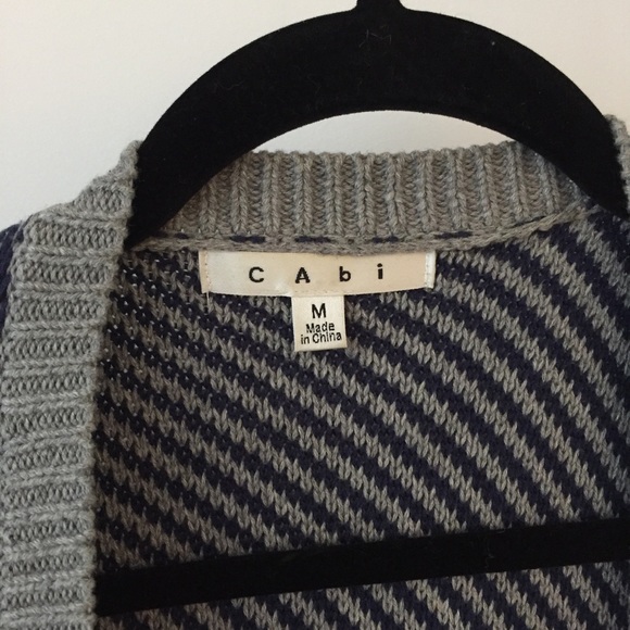 CAbi Cotton Multicolored Cardigan Sweater Medium - Picture 3 of 6